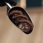 Dulce de leche y browni y avellana